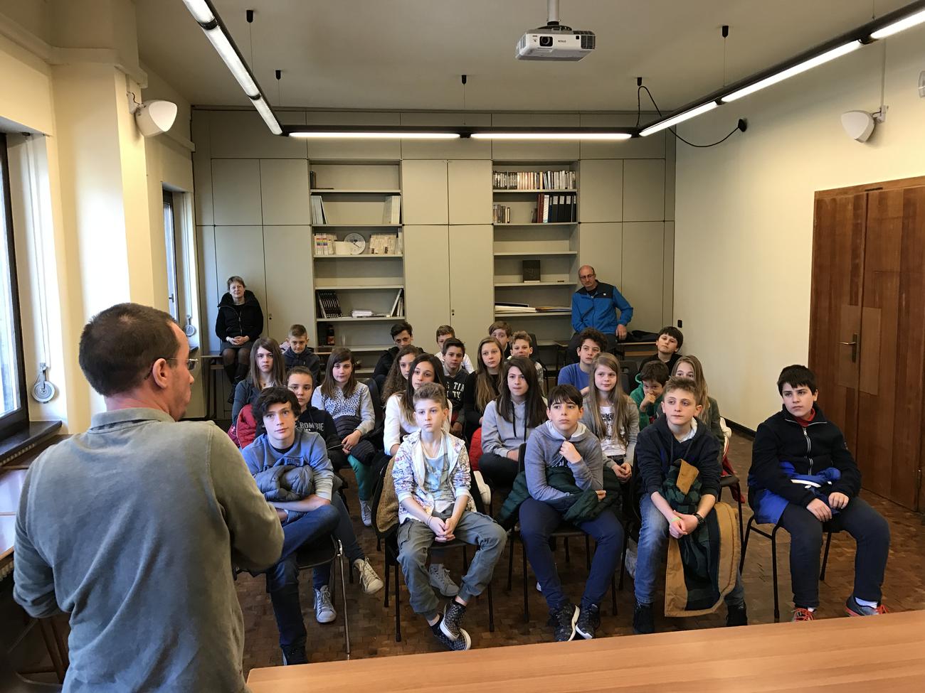 La classe I E della scuola media Arcivescovile di Trento