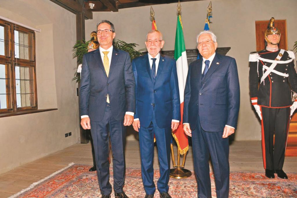 Mattarella a Castel Tirolo