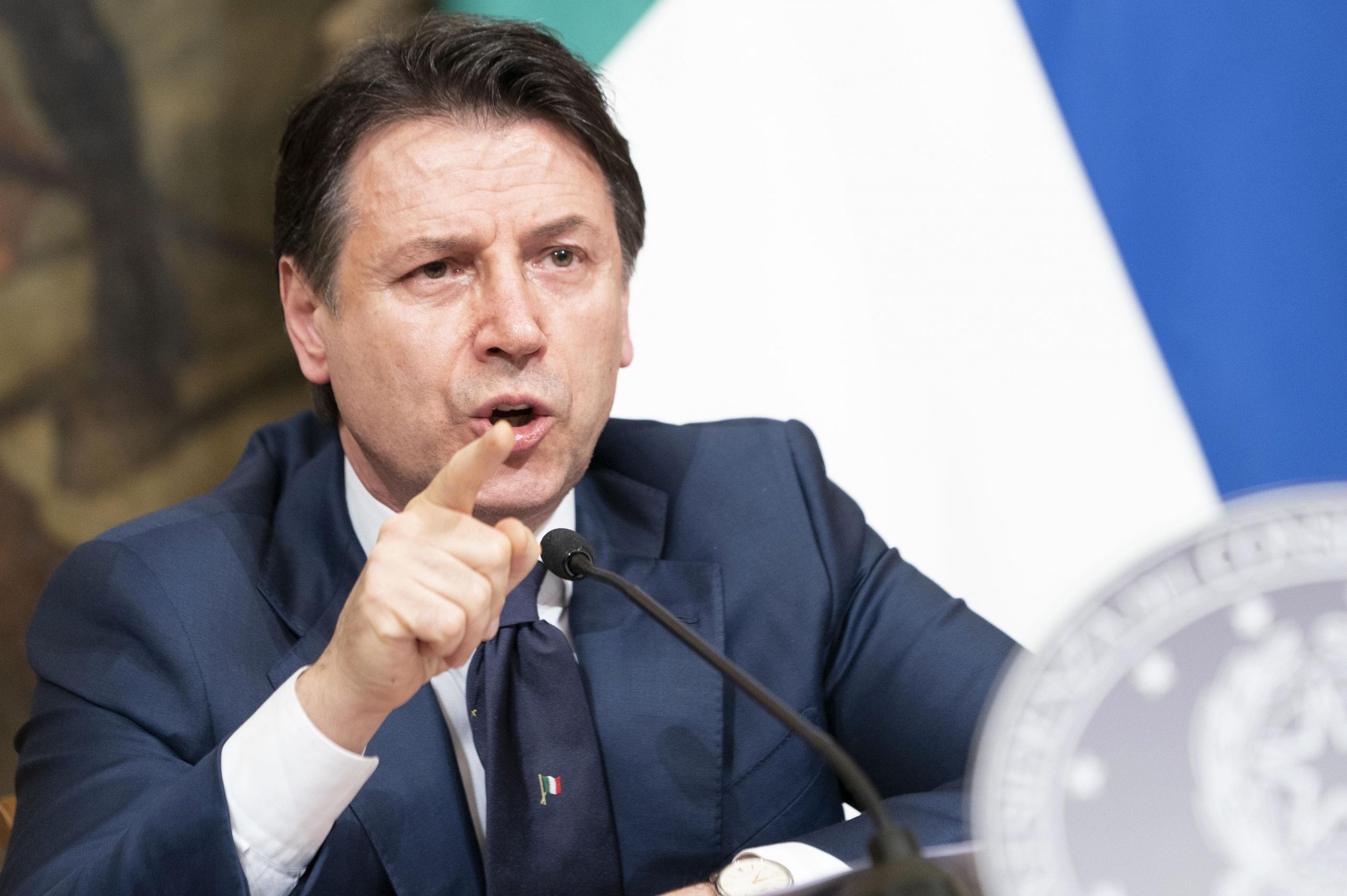 Conferenza stampa del presidente Conte