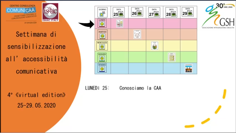 Accessibilità comunicativa: on line il primo evento della Settimana di Sensibilizzazione del GSH