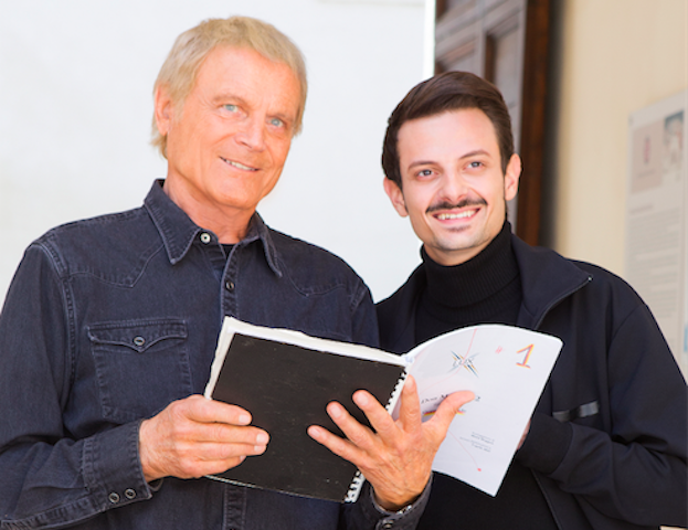 Terence Hill (don Matteo) con Fabio Rovazzi