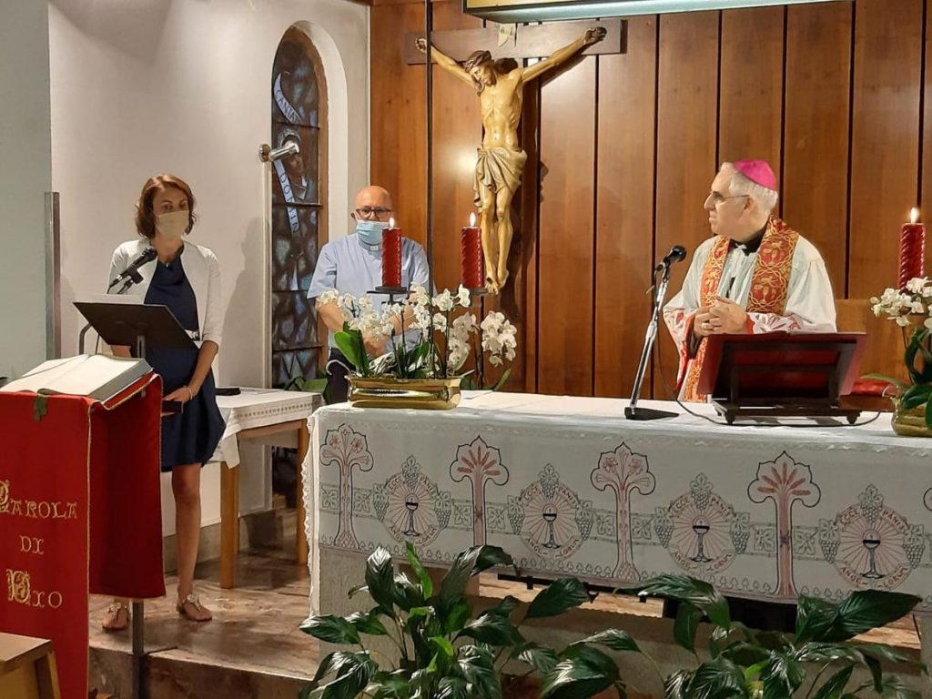 L'arcivescovo Lauro Tisi in visita a Borgo Valsugana