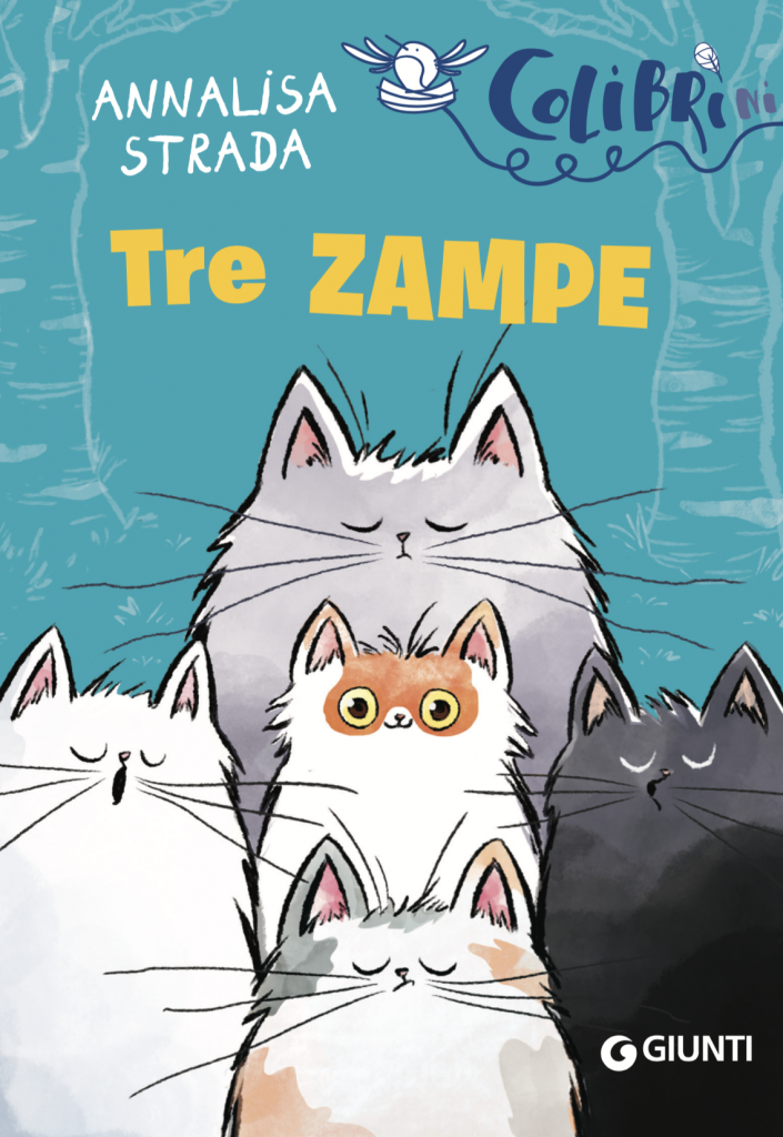 La copertina del libro "Tre zampe"