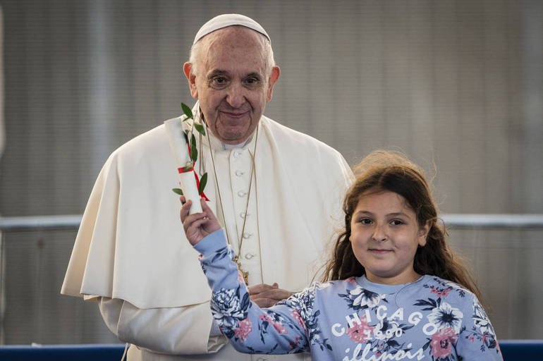Il Papa in un recente incontro per la pace - foto Siciliani SIR